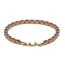 Golden oval Diamond Inlay Glow Bracelet