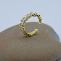 Gemstone Glam  Rings In 18K Gold-Plated