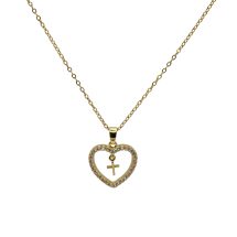 Sacred Heart Cross Necklace