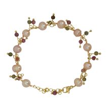 Pink Pearl Beaded Bracelet