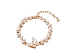 Moonlight Wings Pearl Beaded Bracelet